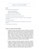 Objetivos del plan de RRHH