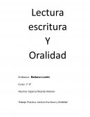 Lectura, escritura y oralidad