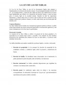 La Ley de las XII Tablas