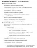 Premios internacionales y nacionales Deming