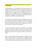 La Responsabilidad Social y la Sostenibilidad Ambiental en los procesos de una organización
