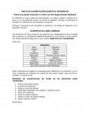 Pauta de alimentación diabetica hiposódica