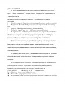 ¿Qué es un diagnóstico?