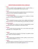 Conceptos relacionados con el lenguaje
