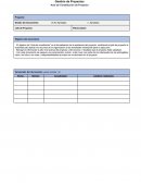 Gestión de Proyectos Acta de Constitución de Proyecto