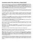 Comentarios sobre el film ¿Quién le teme a Virginia Woolf?