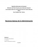 Trayecto I- Administración de empresas