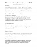 Informe sobre las Causas y Consecuencias de la Informalidad en las Empresas en el Perú