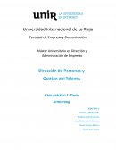 Dirección de Personas y Gestión del Talento. Caso práctico 1: Dave Armstrong