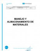 Manejo y almacenamiento de materiales