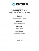 Laboratorio No 1: Introducción a la Calidad