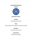 Teoría de Piaget sobre lenguaje y pensamiento del niño