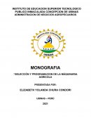 Selección y programacion de la máquinaria agricola