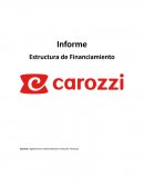 Estructura de financiamiento Carozzi S.A
