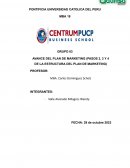 Avance del plan de marketing