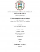 Práctica no. 01 Calibración de material volumétrico