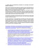 ¿Cuáles serían los planteamientos principales de la psicología evolucionista?