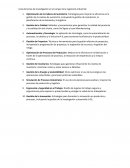 Trabajos de investigación de Ing Industrial