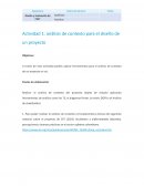 Actividad 1: Análisis de contexto para el diseño de un proyecto