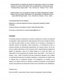 Implementación de Sistema de Gestion de Seguridad y Salud en el Trabajo basado en la Norma ISO 45001
