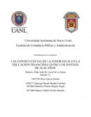 Las consecuencias de la ignorancia en la educacion financiera entre los jovenes de 18-24 años