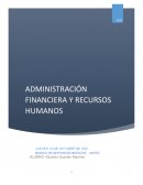 Administración financiera y recursos humanos