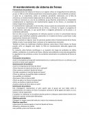 El mantenimiento de sistema de frenos