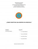 ¿Cómo constituir una empresa en Venezuela?