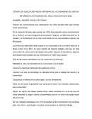 Informe de actividades del siglo escolar 2019-2020