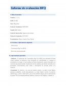 Informe de evaluación BFQ