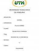 Resumen de la conferencia