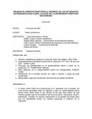 Reunión de orientaciones para el regreso de los estudiantes en presencialidad plena