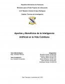 Aportes y Beneficios de la Inteligencia Artificial en la Vida Cotidiana