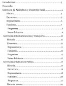 Secretaria Agricultura, SCT y SFP