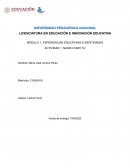 Experiencias educativas e identidades Actividad 1. Nadie como tú