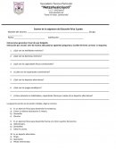 Examen de la asignatura de Educación física 3 grado