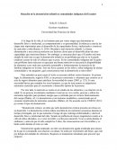 Situación de la desnutrición infantil en comunidades indígenas del Ecuador