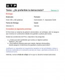 Tarea - ¿Es preferible la democracia?