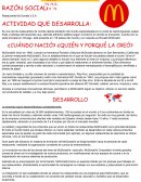 Restaurante Mc Donald´s S.A