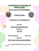 Psicología Evidencia de aprendizaje