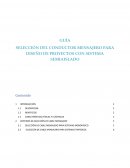 Guía Selección del conductor mensajero para diseño de proyectos con sistema semiaislado