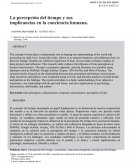 La percepción del tiempo y sus implicancias en la conciencia humana