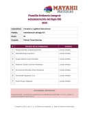 Administración del Siglo XXI, Proyecto Integrador Mayahii. Empresa innovadora