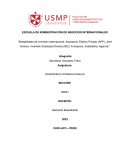 Modalidades de inversión internacional: Asociación Público Privado (APP), Joint Venture, Inversión Extranjera Directa (IED), Franquicia, Subsidiaria, Agencia