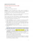 Ejercicio de motivación