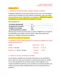 Lenguaje coloquial y simbólico. Página 1