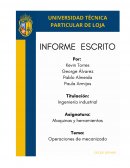 Operaciones de mecanizado