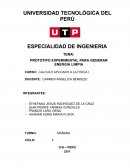 Prototipo experimental para generar energia limpia