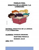 Trabajo final didactica de la lengua