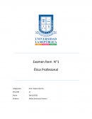 Examen Ítem N°1 Ética Profesional